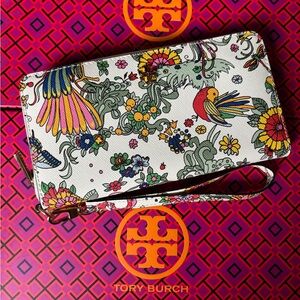 Tory Burch Emerson Floral Wristlet - Multicolor